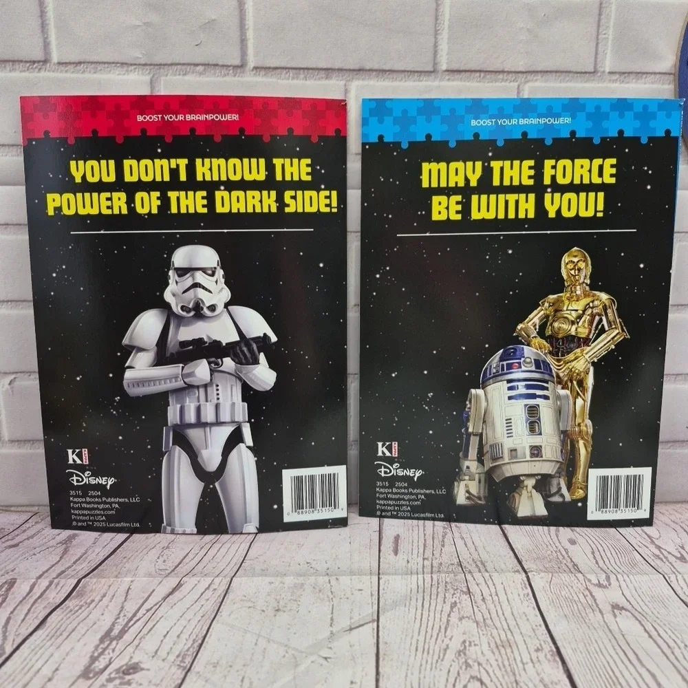 Star Wars Word-Finds Puzzle Book~Braintainment~ Volume 1&2~2 Books
